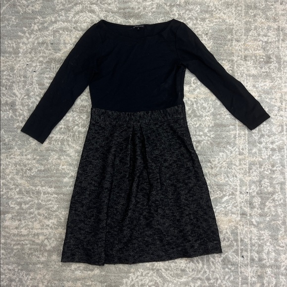Black and Gray Long Sleeve Dress - Picture 1 of 6